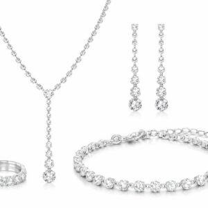 Luksusowy komplet biżuterii 4-częściowy