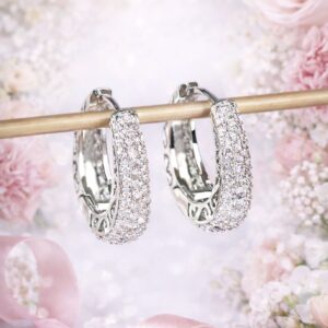 Srebrne kolczyki 925 z cyrkoniami