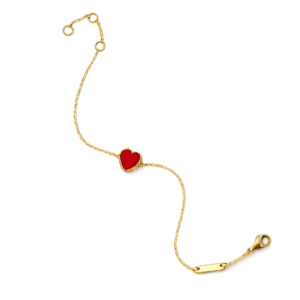 Bransoletka z serduszkiem czerwonym