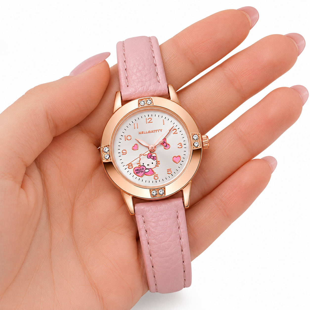 Zegarek dziecięcy HELLO KITTY z różowym paskiem - obrazek 2