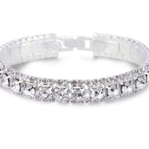 Srebrna Bransoletka 925 Silver Crystal z Cyrkoniami